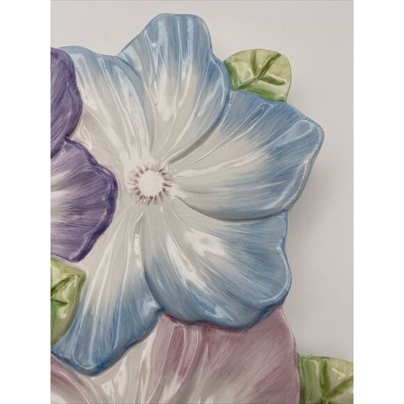 Bombay Company Vintage Pastel Flower Platter/Plate/Tray 12”‎ 1992 - Picture 6 of 8